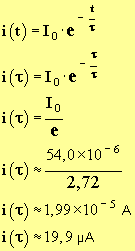 i (tau) = 19,9 microampre