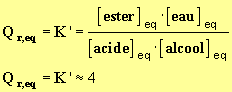 Q r,eq = K = 4