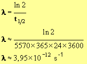 lambda = 3,95 E-12 s-1