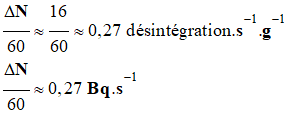 0,27 Bq / s