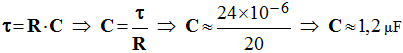 C = 1,2 microfarad
