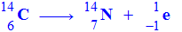 quation de la dsintgration bta du carbone 14