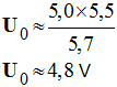 Uo = 4,8 V