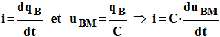 i = C . duBM / dt