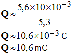 Q = 10,6 mC