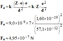 Fe = 4,95 E-7 N
