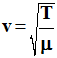 vitesse de propagation v