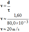 v = 20 m / s