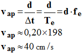 v ap = 40 m / s