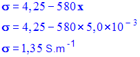 conductivit : 1,35 S / m