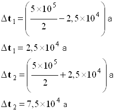 Dt 2 = 7,5 E4 s
