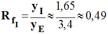 R fI = 0,49