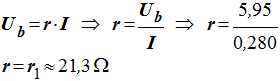 valeur de la rsistance r1 = 21,3 ohm