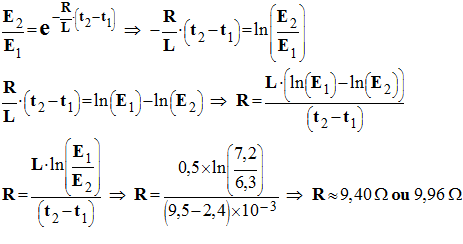 valeur de la r�sistance : 9,40 ohm