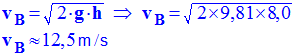 vB = 12,5 m / s