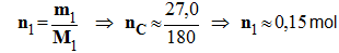 n 1 = 0,15 mol