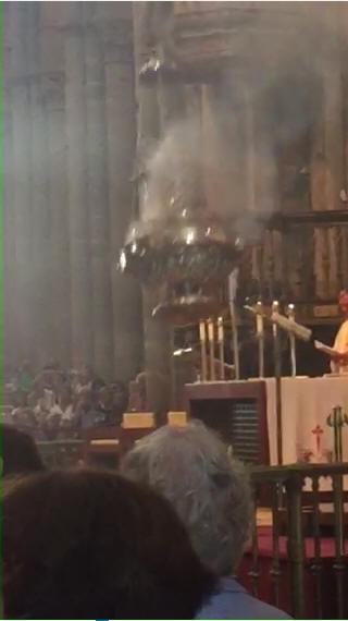 Video du botafumeiro.