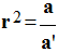 r = a / a'