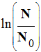 ln (N / N0)