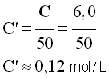 C' = 0,12 mol / L
