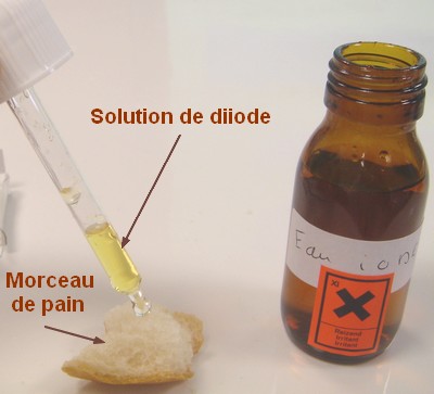 Test sur un morceau de pain