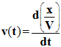 v (t)