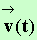 vecteur vitesse v (t)