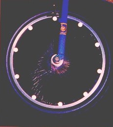 chronophotographie roue de vlo