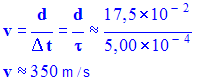 v = 350 m / s