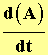 dA / dt