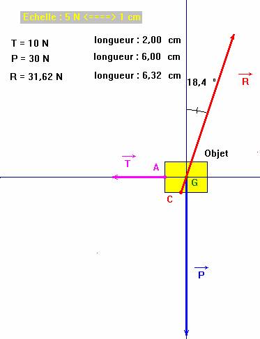 schma du bilan des forces