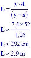 L = 2,9 m