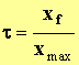 taux d'avancement