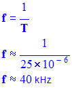 f = 40 kHz