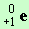 e (0, +1)