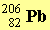 Pb (206, 82)