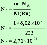 N0 = 2,71 E21