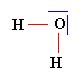 mol�cule d'eau : sch�ma de Lewis