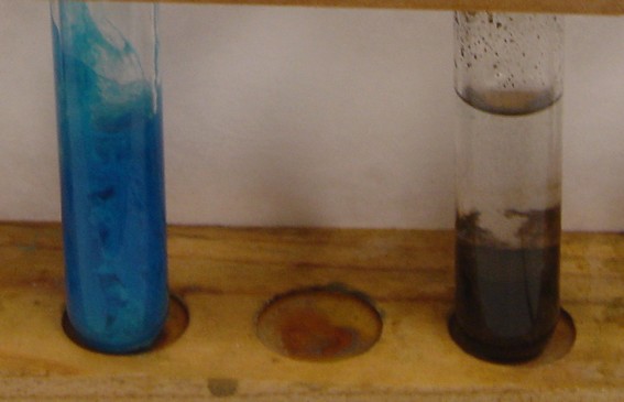exprience : chauffage de l'hydroxyde de cuivre II