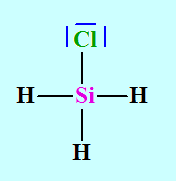 chlorosilane :sch�ma de Lewis
