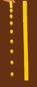 chronophotographie de la chute d�une balle dans l�air