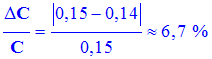 incertitude relative : 6,7 %