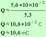 Q = 10,6 mC