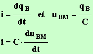 i = C.dUB M / dt