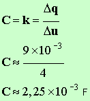 C = 2,25 E-3 F