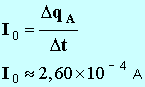 I0 = 2,60 E-4 A