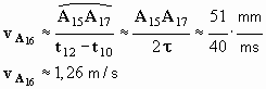 vA16 = 1,26 m / s