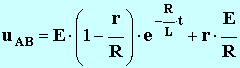 expression de u AB