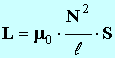 inductance L de la bobine