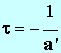 tau = L / R'